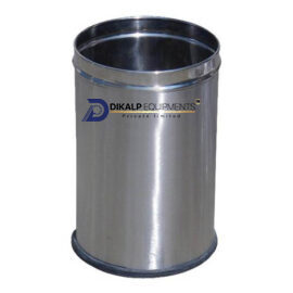 Round Stainless Steel Plain Dustbin